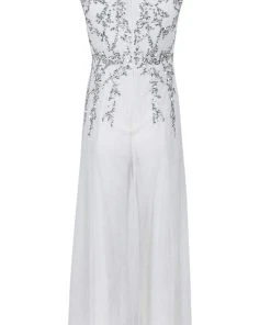 Adrianna Papell - AP1E206320 Embellished V Neck Jumpsuit