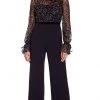 Adrianna Papell - AP1E206419 Illusion Long Sleeve Embellished Jumpsuit 2 Adrianna Papell - AP1E206419 Illusion Long Sleeve Embellished Jumpsuit