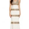 Adrianna Papell - AP1E206786 Embellished V-Neck Sheath Dress