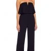 Plus Size Dresses Adrianna Papell - AP1E206916 Strapless Flounce Bodice Crepe Jumpsuit