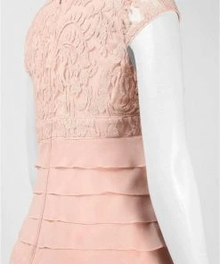 Adrianna Papell - Cap Sleeve Lace Tiered Dress 12245260 Cocktail Dresses