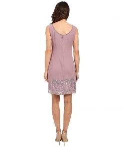 Cocktail Dresses Adrianna Papell - Embellished Bateau Neck Dress 191918700