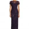 Adrianna Papell - Embellished Bateau Neckline Long Dress 91929590 Formal Gowns