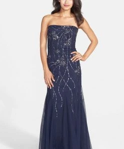 Formal Gowns Adrianna Papell - Embellished Strapless Gown 91897540