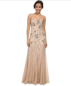 Formal Gowns Adrianna Papell - Embellished Strapless Gown 91897540