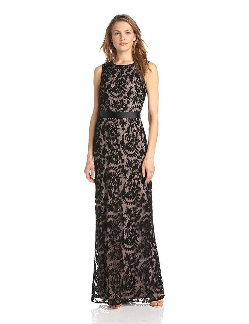 Formal Gowns Adrianna Papell - Fitted Sleeveless Jewel Neck Sheath Dress 81883180 - 1 Pc Black In Size 14 Available 3 Formal Gowns Adrianna Papell - Fitted Sleeveless Jewel Neck Sheath Dress 81883180 - 1 Pc Black In Size 14 Available