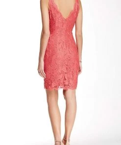 Cocktail Dresses Adrianna Papell - Floral Lace V-Neck Sleeveless Dress 41895500 13 Cocktail Dresses Adrianna Papell - Floral Lace V-Neck Sleeveless Dress 41895500