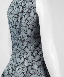 Adrianna Papell - Floral Print Jacquard Short Dress 15252820 10 Adrianna Papell - Floral Print Jacquard Short Dress 15252820