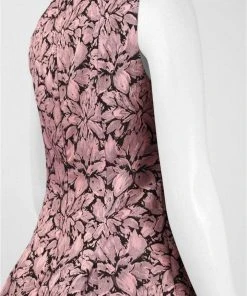 Adrianna Papell - Floral Print Jacquard Short Dress 15252820 11 Adrianna Papell - Floral Print Jacquard Short Dress 15252820