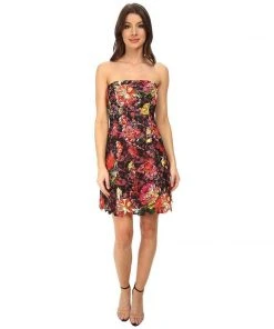Adrianna Papell - Floral Print Lace Sleeveless Short Dress 41907160 Cocktail Dresses