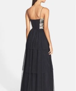 Formal Gowns Adrianna Papell - Floral Sweetheart A-line Dress 231M52830