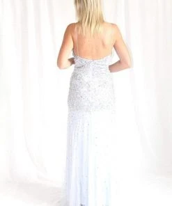Adrianna Papell - Fully Beaded Sleeveless Gown 91904720 Plus Size Dresses