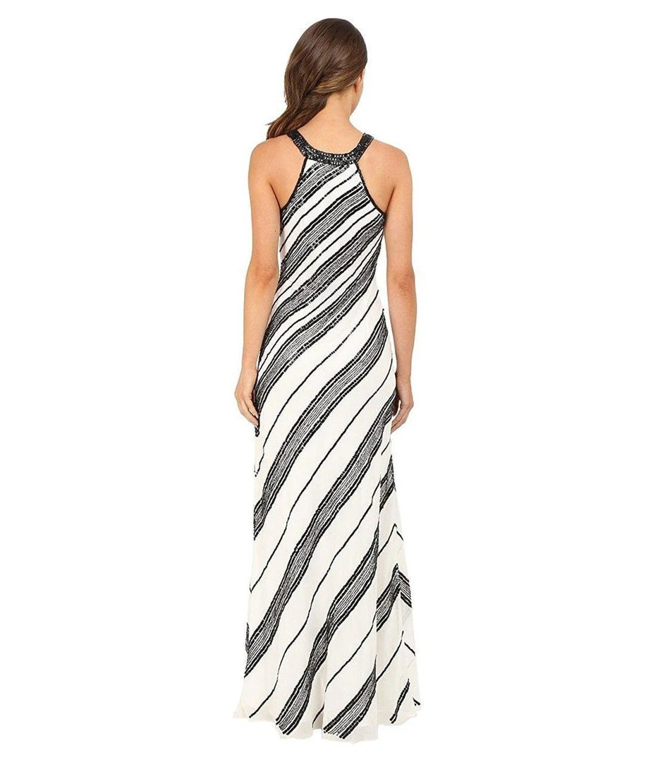 Adrianna Papell - Halter Long Dress 91918240 5 Adrianna Papell - Halter Long Dress 91918240