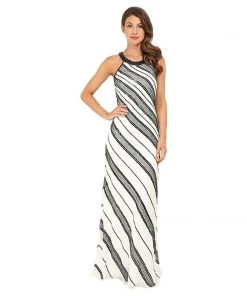 Adrianna Papell - Halter Long Dress 91918240