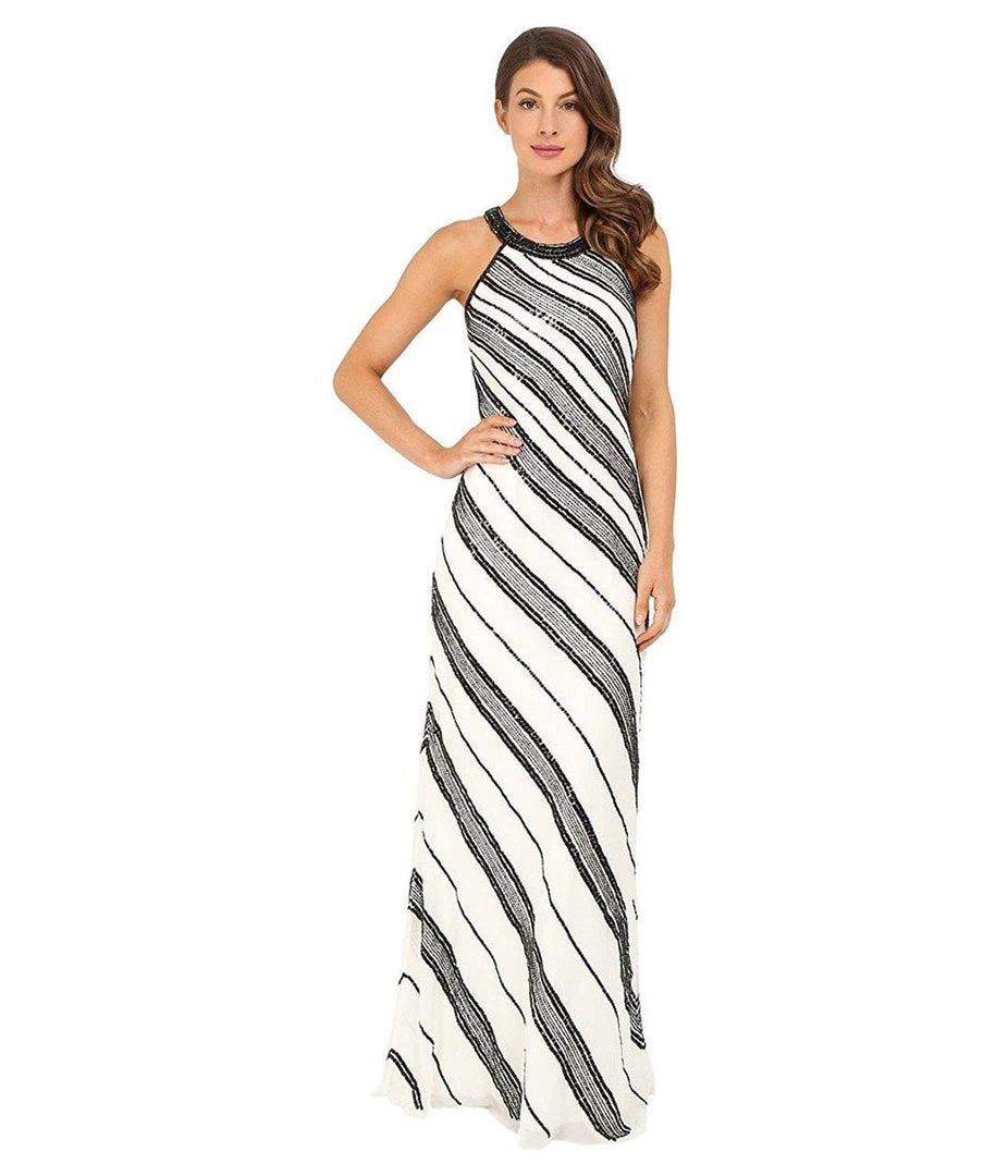 Adrianna Papell - Halter Long Dress 91918240 3 Adrianna Papell - Halter Long Dress 91918240