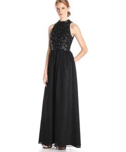 Adrianna Papell - Halter Neckline Chiffon Long Dress AP1E200026 Formal Gowns