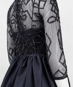 Formal Gowns Adrianna Papell - Illusion Taffeta Gown 91912620