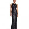 Formal Gowns Adrianna Papell - Jewel Neckline Embellished Long Dress AP1E200324 1 Formal Gowns Adrianna Papell - Jewel Neckline Embellished Long Dress AP1E200324