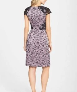 Adrianna Papell - Lace Cap Sleeve Dress 15238790 Cocktail Dresses