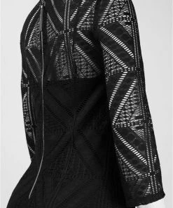 Adrianna Papell - Lace Cut Out Pattern Jewel Neck Dress 16260630 Cocktail Dresses 7 Adrianna Papell - Lace Cut Out Pattern Jewel Neck Dress 16260630 Cocktail Dresses