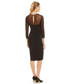 Cocktail Dresses Adrianna Papell - Long Sleeve Cocktail Dress AP1E200120