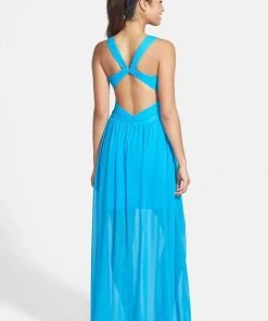 Adrianna Papell - Pleated Bodice Chiffon Dress 231M55220