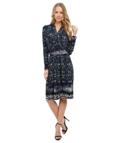 Cocktail Dresses Adrianna Papell - Printed V-Neck Dress 15246570