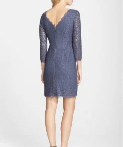 Adrianna Papell - Quarter Length Sleeve Lace Dress 41864780 Cocktail Dresses