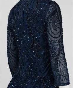 Formal Gowns Adrianna Papell - Quarter Length Sleeves Long Dress AP1E200282