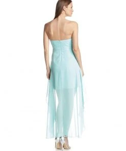 Adrianna Papell - Rosette Applique High Low Dress 231M51350