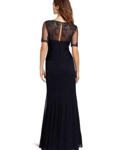 Formal Gowns Adrianna Papell - Ruched V-Neck Dress 81870060