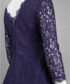 Adrianna Papell - Scalloped Lace Dress 41864782 Cocktail Dresses 12 Adrianna Papell - Scalloped Lace Dress 41864782 Cocktail Dresses