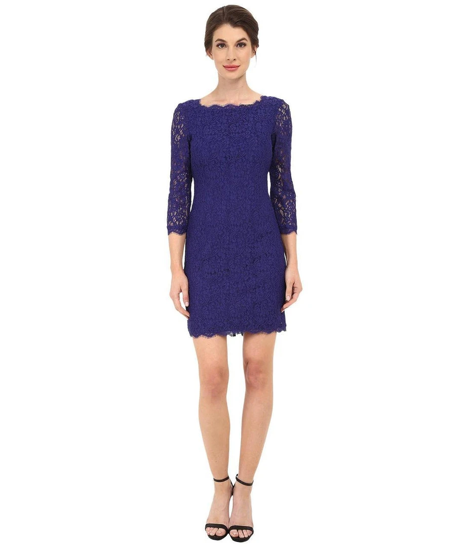 Adrianna Papell - Scalloped Lace Dress 41864782 Cocktail Dresses 3 Adrianna Papell - Scalloped Lace Dress 41864782 Cocktail Dresses