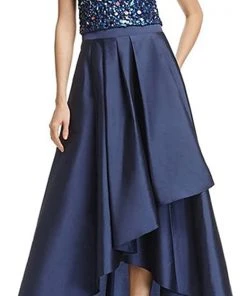 Adrianna Papell - Sequined High Low Gown AP1E201583