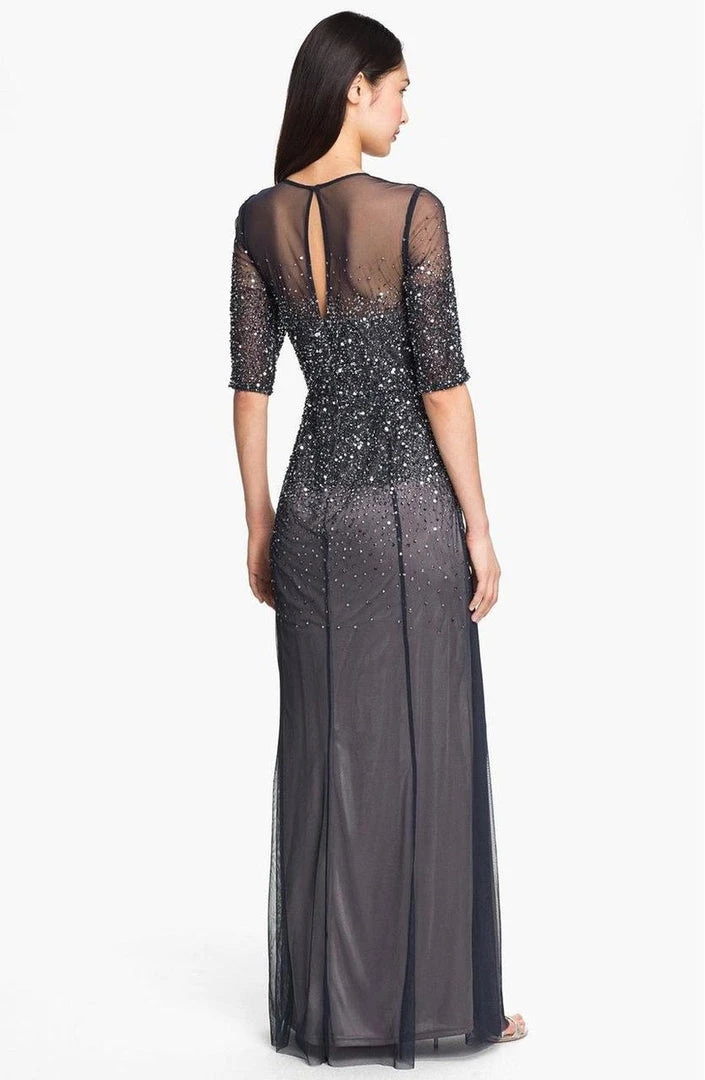 Formal Gowns Adrianna Papell - Sequined Jewel Neck Dress 91863332 4 Formal Gowns Adrianna Papell - Sequined Jewel Neck Dress 91863332