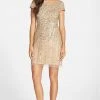 Adrianna Papell - Sequined Ornate Dress 41911070 Cocktail Dresses 1 Adrianna Papell - Sequined Ornate Dress 41911070 Cocktail Dresses
