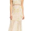 Formal Gowns Adrianna Papell - Sheer Floral Beaded Dress AP1E200993 2 Formal Gowns Adrianna Papell - Sheer Floral Beaded Dress AP1E200993