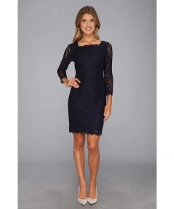 Adrianna Papell - Short Evening Lace Dress 61864780 Cocktail Dresses