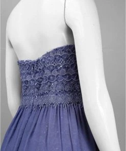 Adrianna Papell - Strapless Lace Dress 231M48940 11 Adrianna Papell - Strapless Lace Dress 231M48940