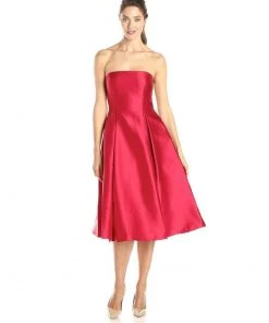 Adrianna Papell - Strapless Tea Length Dress 41912150 Cocktail Dresses