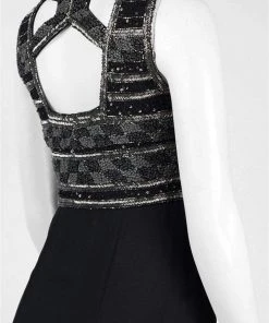 Adrianna Papell - V-Neck Sheath Dress AP1E201342