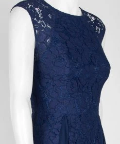 Aidan Mattox - 151A12840 Sheer Cap Sleeve Lace Godet A-Line Dress Formal Gowns