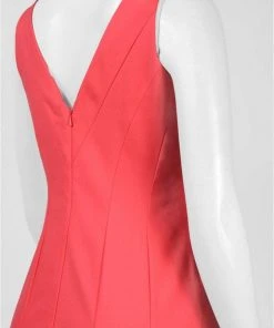 Aidan Mattox - 151A13540 Sleeveless V-Neck A-Line Dress Formal Gowns