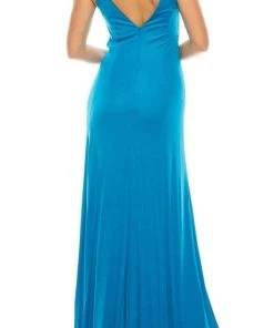 Aidan Mattox - 54470470 V Neck And Back Column Dress