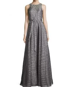 Aidan Mattox - 54473170 Sleeveless Halter Embellished A-Line Dress
