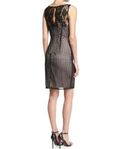 Aidan Mattox - Bateau Neck Illusion Lace Cocktail Dress 54468960 Cocktail Dresses 5 Aidan Mattox - Bateau Neck Illusion Lace Cocktail Dress 54468960 Cocktail Dresses