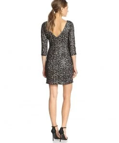 Cocktail Dresses Aidan Mattox - Embellished Bateau Neck Dress 151A96310