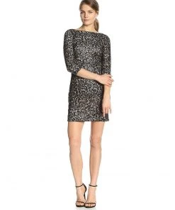 Cocktail Dresses Aidan Mattox - Embellished Bateau Neck Dress 151A96310