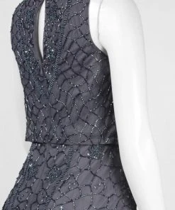 Formal Gowns Aidan Mattox - Embellished Bateau Neck Dress 54468710