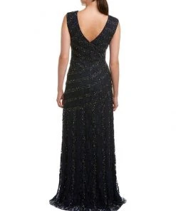 Formal Gowns Aidan Mattox - Embellished Lace Long Dress 54471850